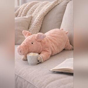 Official IKEA Knorrig Pink Pig Floppy Piglet Plush Soft Stuffed Toy Farm Animal